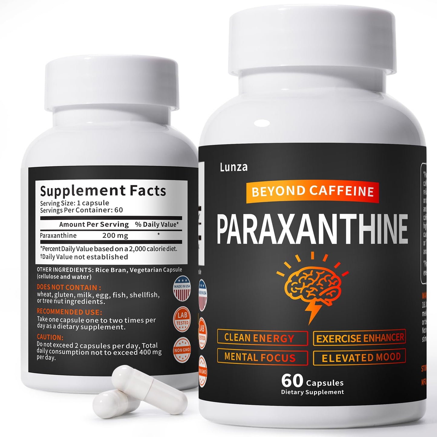 QUBIT Paraxanthine Supplement 60 Capsules