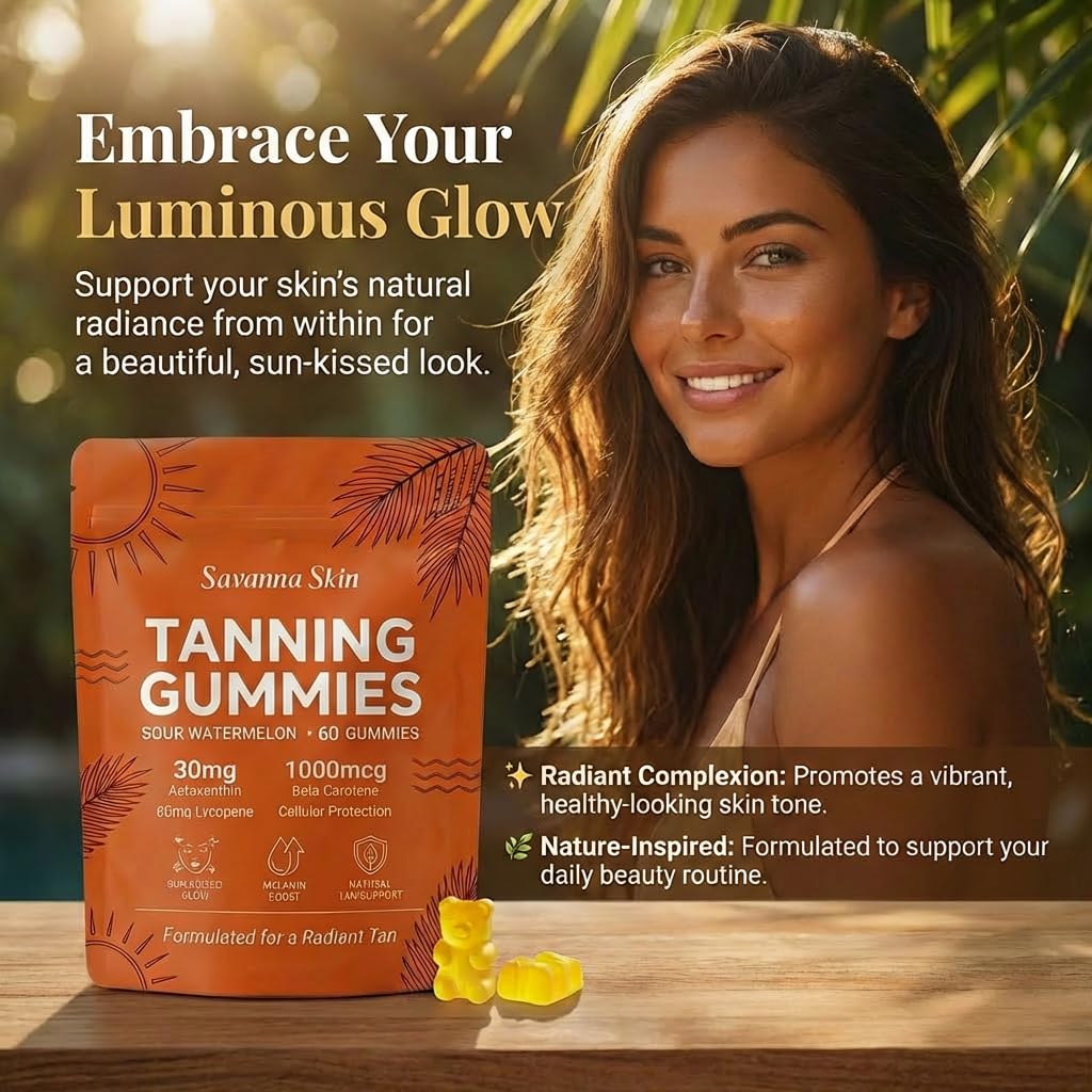 Lyva Savanna Skin Tanning 60 Vegan Gummies