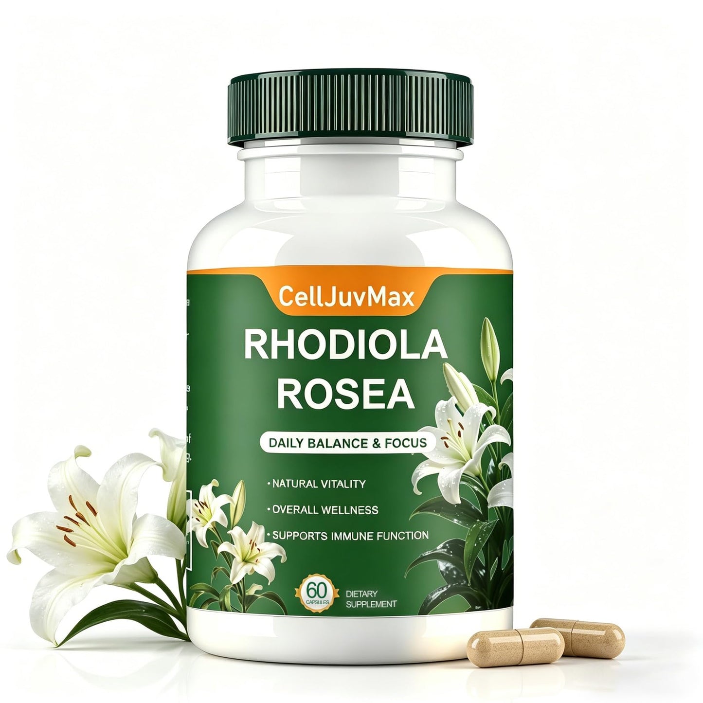 PBZPBZ Rhodiola Rosea 500mg Capsules, 1 Count