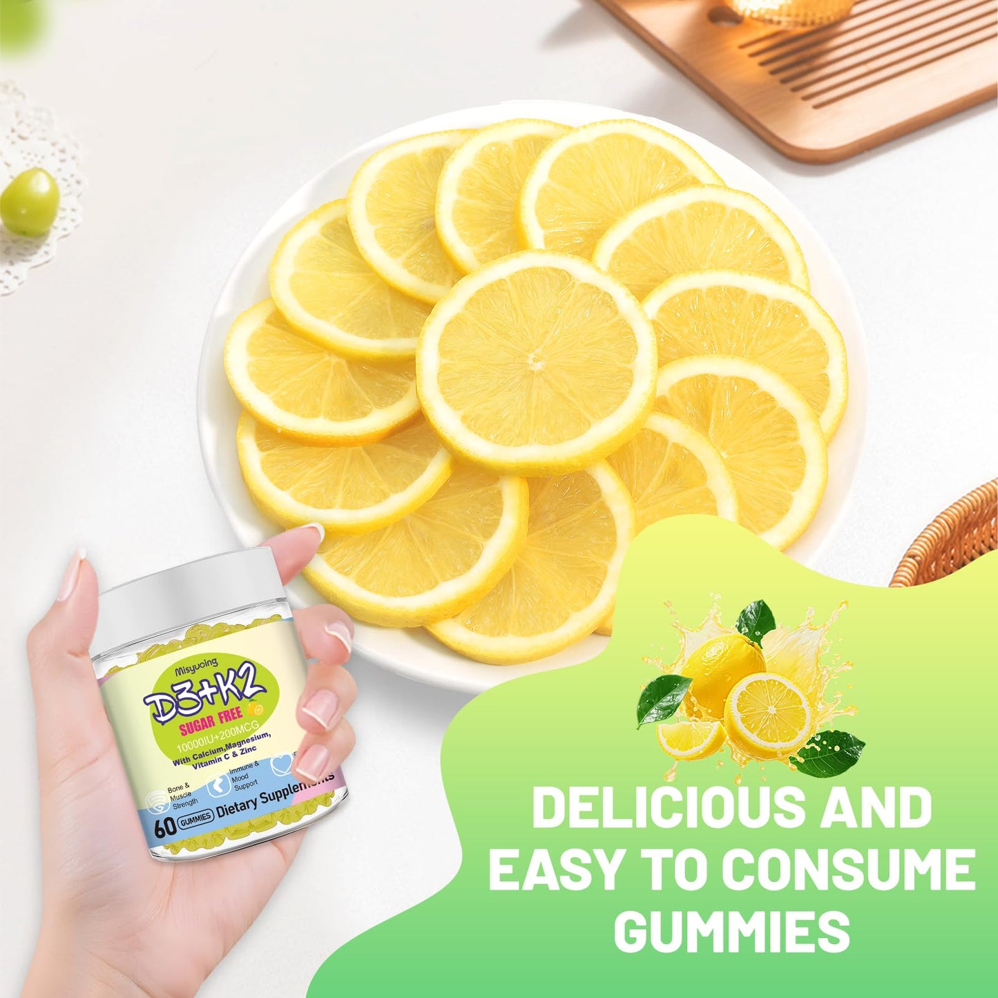 Misyvoing Vitamin D3K2 Gummies 60