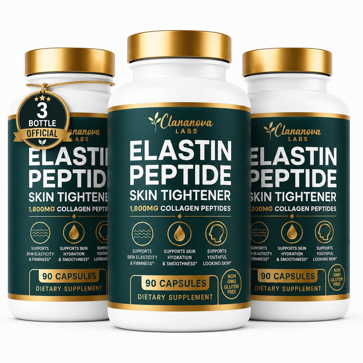Naturonel Claranova Labs Elastin Peptides Capsules 90 Count