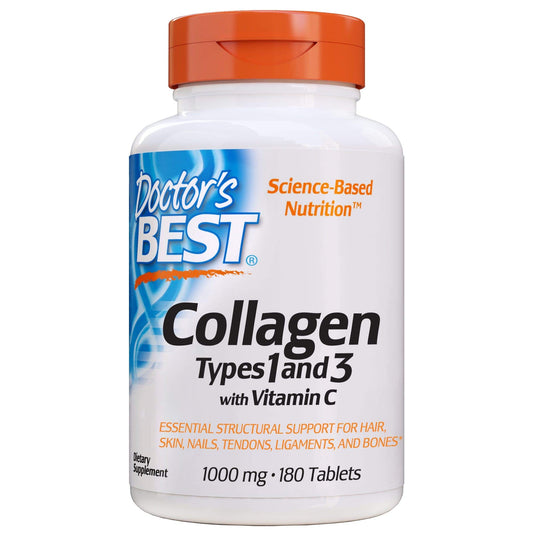 Doctor's Best Collagen Types 1 & 3 Tablets, 180 Count