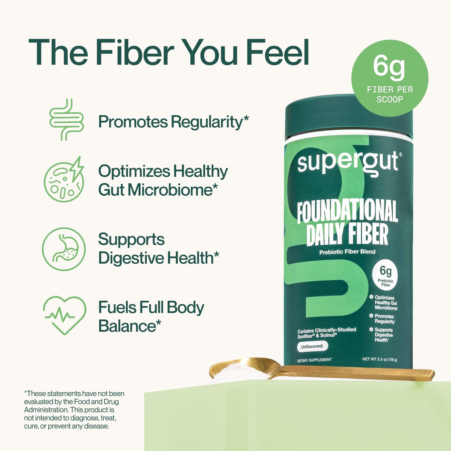 Supergut Foundational Daily Fiber Powder 5.5 oz