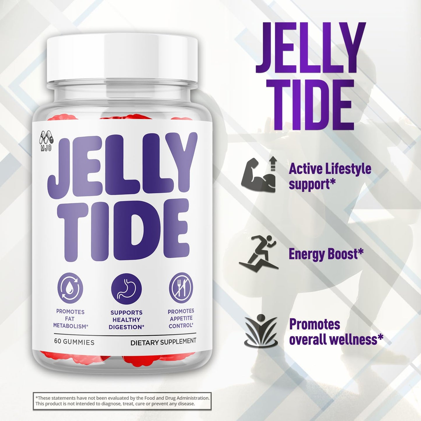 MJO Jelly Tide Gummies Weight Management Multivitamins, 120 Gummies