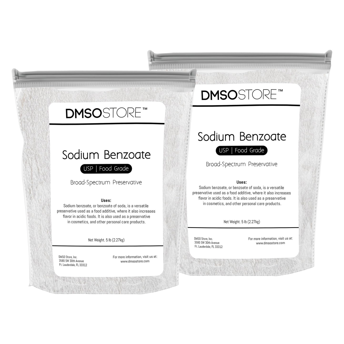 DMSOSTORE Sodium Benzoate Powder, 160 Ounce