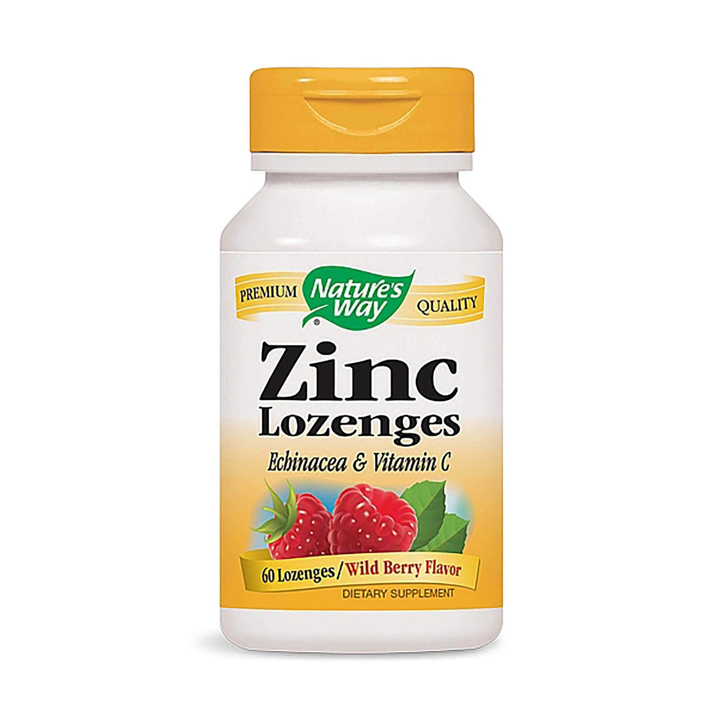 Nature's Way Zinc Lozenges With Echinacea and Vitamin C Tablet, 60 Tablets