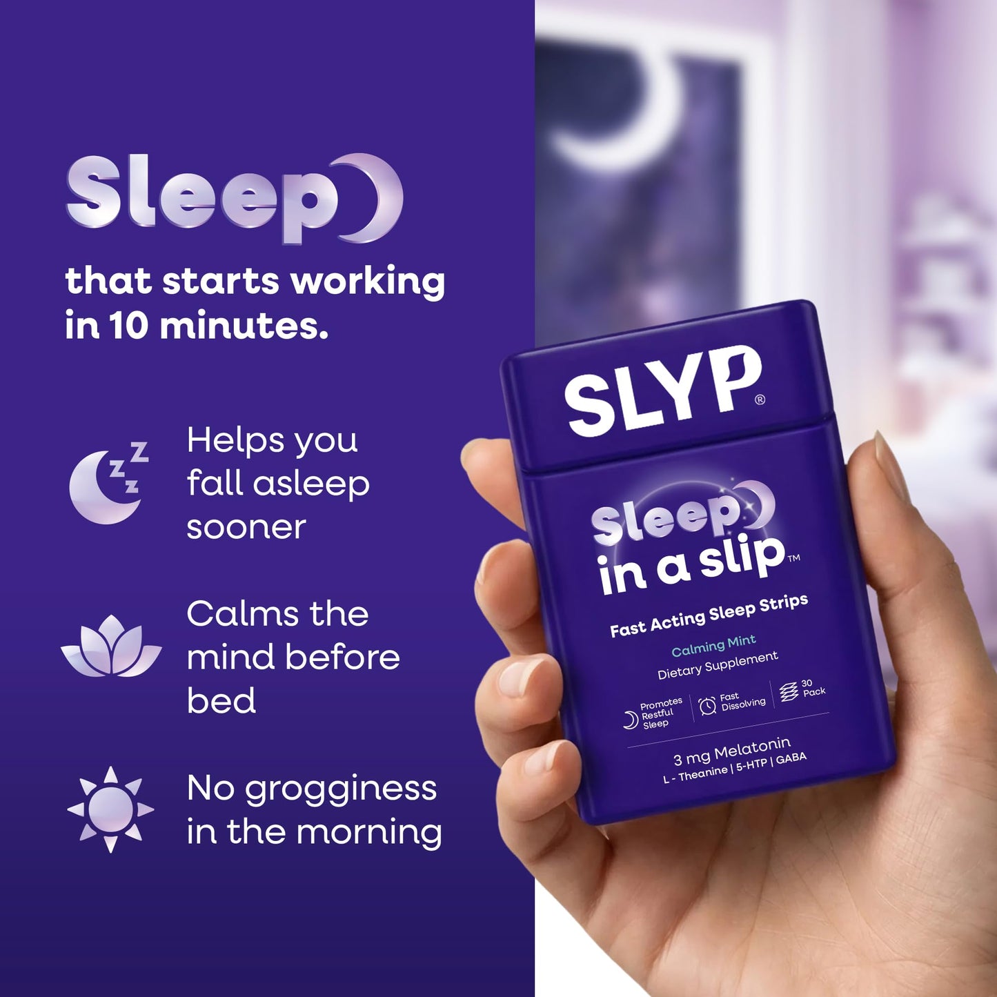 Slyp Sleep Strips Chewable 30 Strips