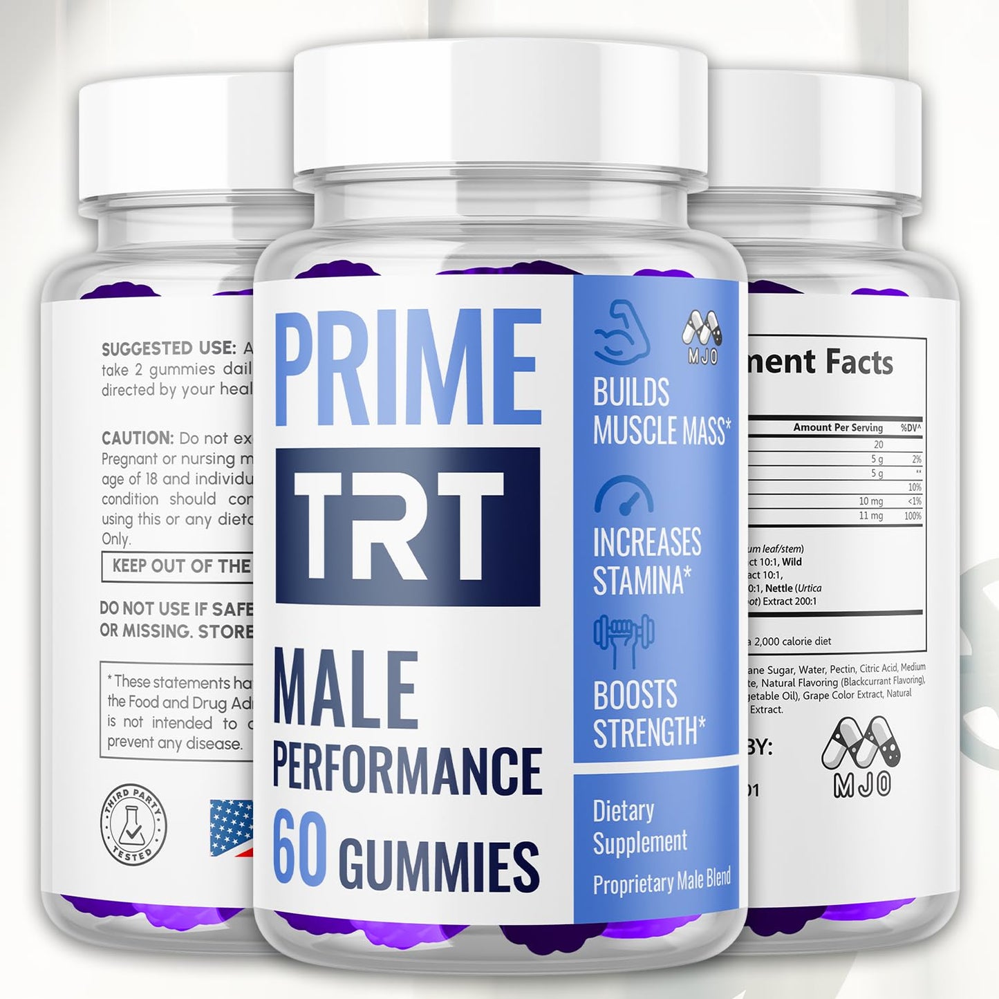 MJO Prime TRT Gummies 120 Gummies