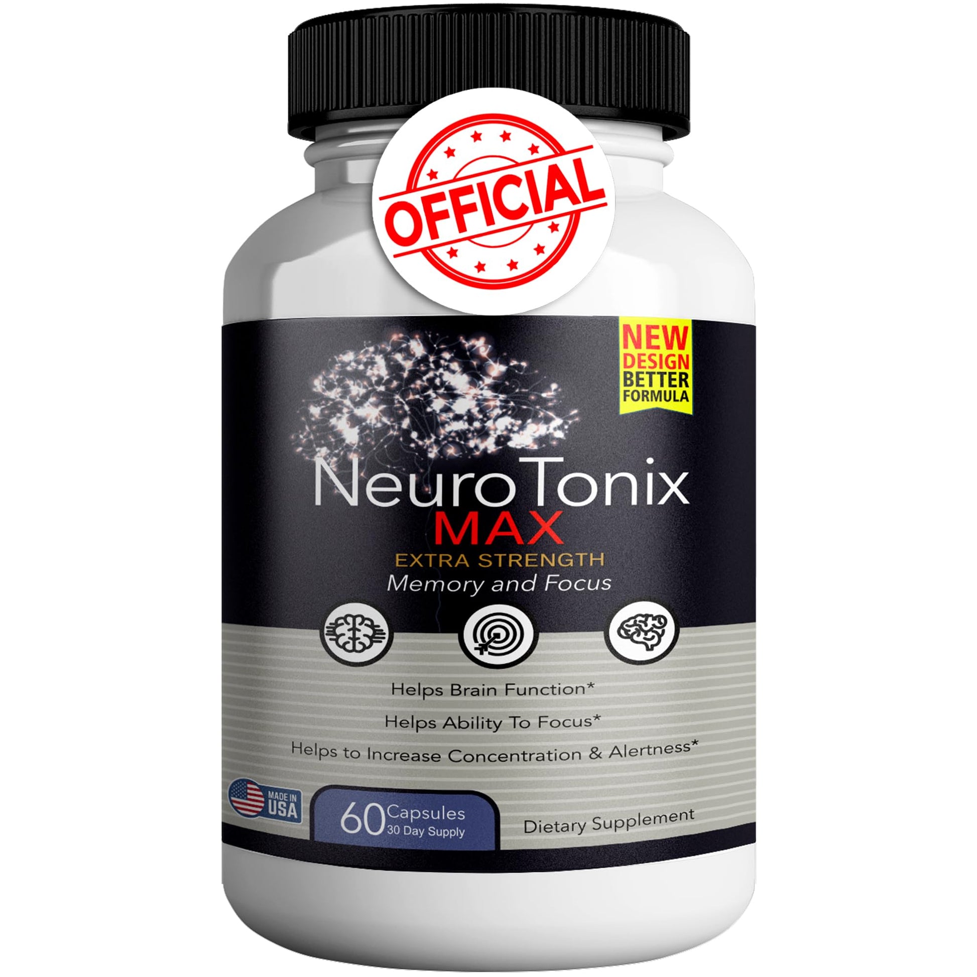 GREENVIFY NeuroTonix Brain Support Supplement Capsules 60 Count