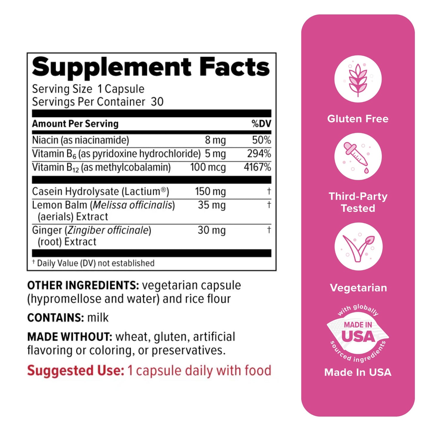 Redd Remedies Peaceful Mama, 30 Vegetarian Capsules
