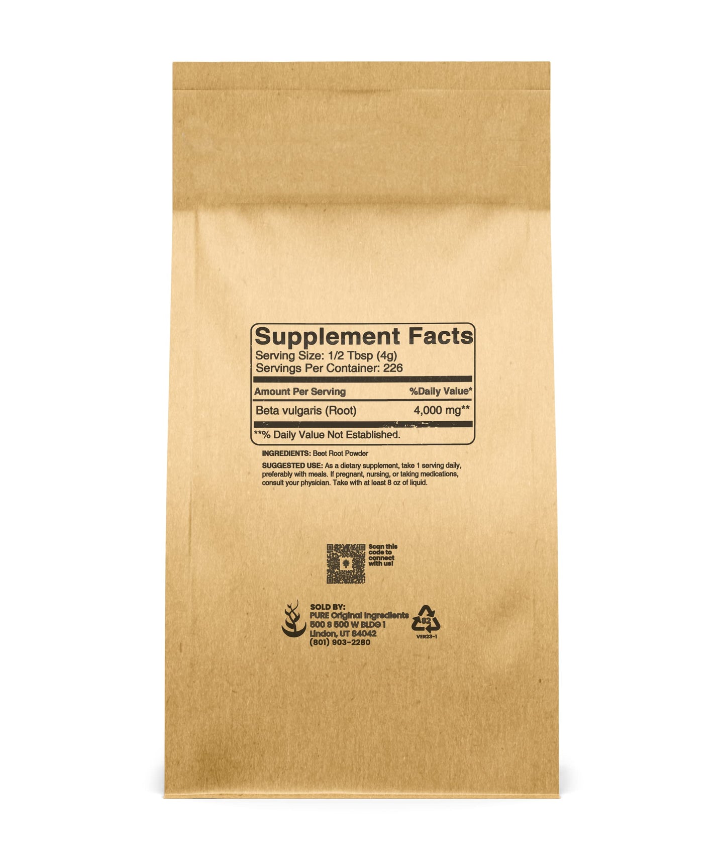 PURE ORIGINAL INGREDIENTS Beet Root, Spirulina, and Acai Powder Bundle Powder 3