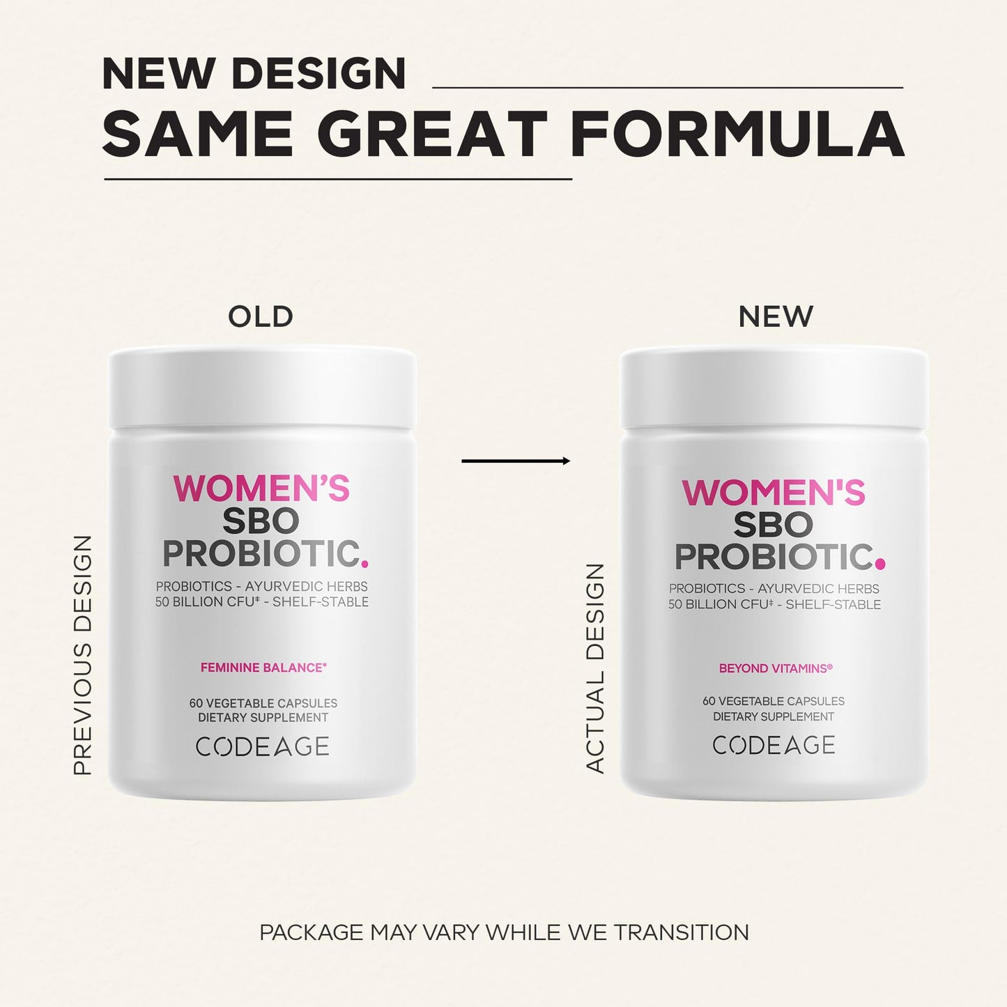 Codeage Women’s Probiotics Supplement Capsule 60 Capsules