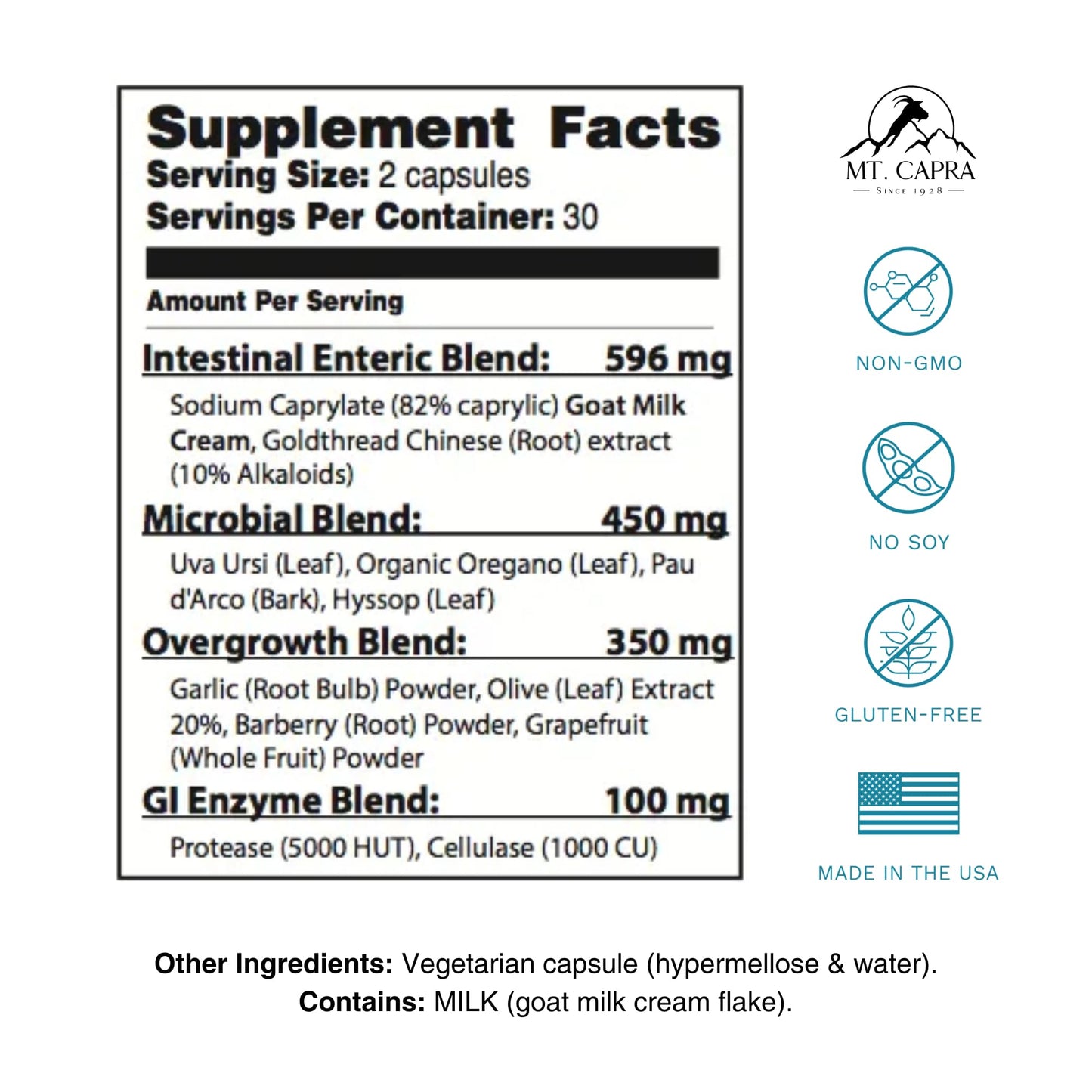 Mt. Capra CandaCleanse Capsule, 60 Capsules