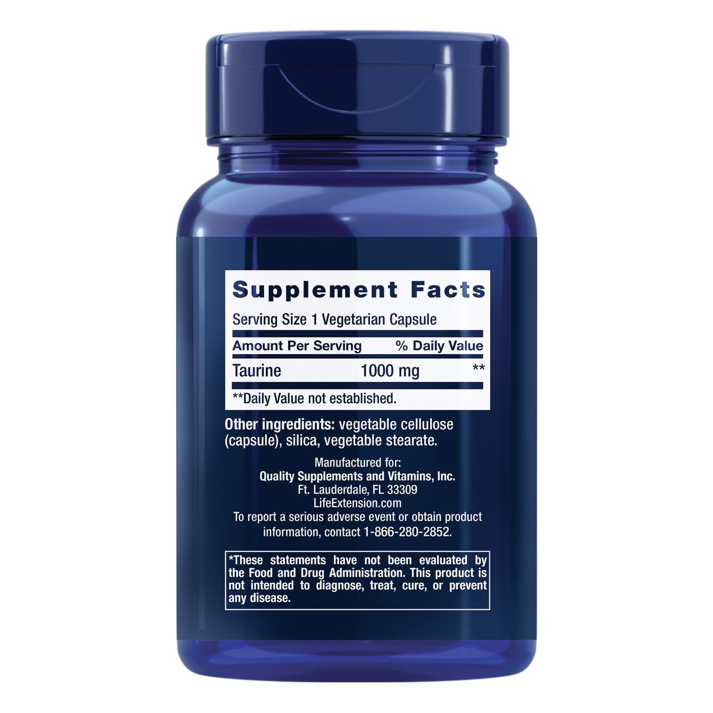 Life Extension Creatine Capsules and Taurine Supplement Bundle, 210 Count