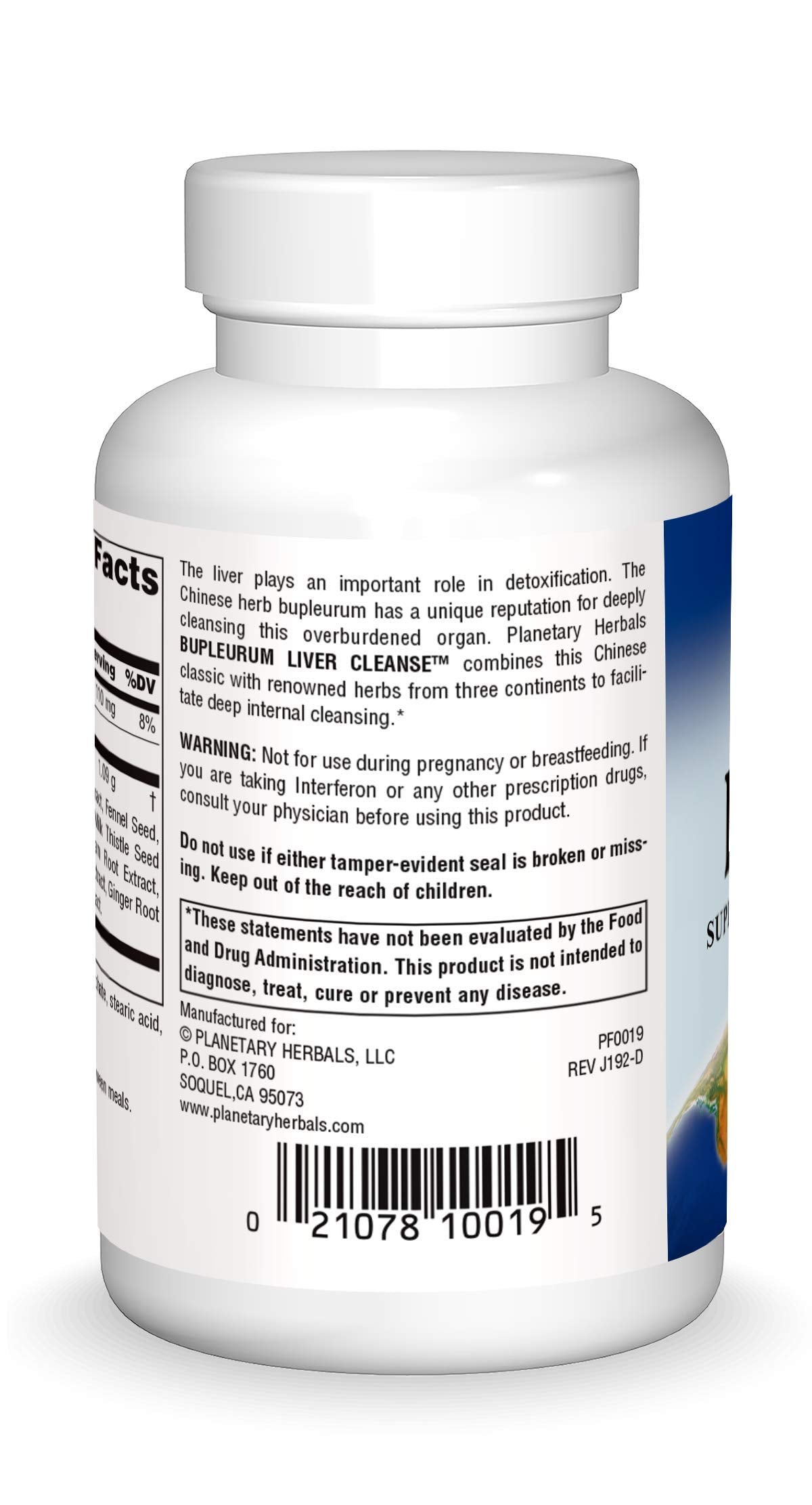 Planetary Herbals Bupleurum Liver Cleanse 545mg Tablets, 72 Count
