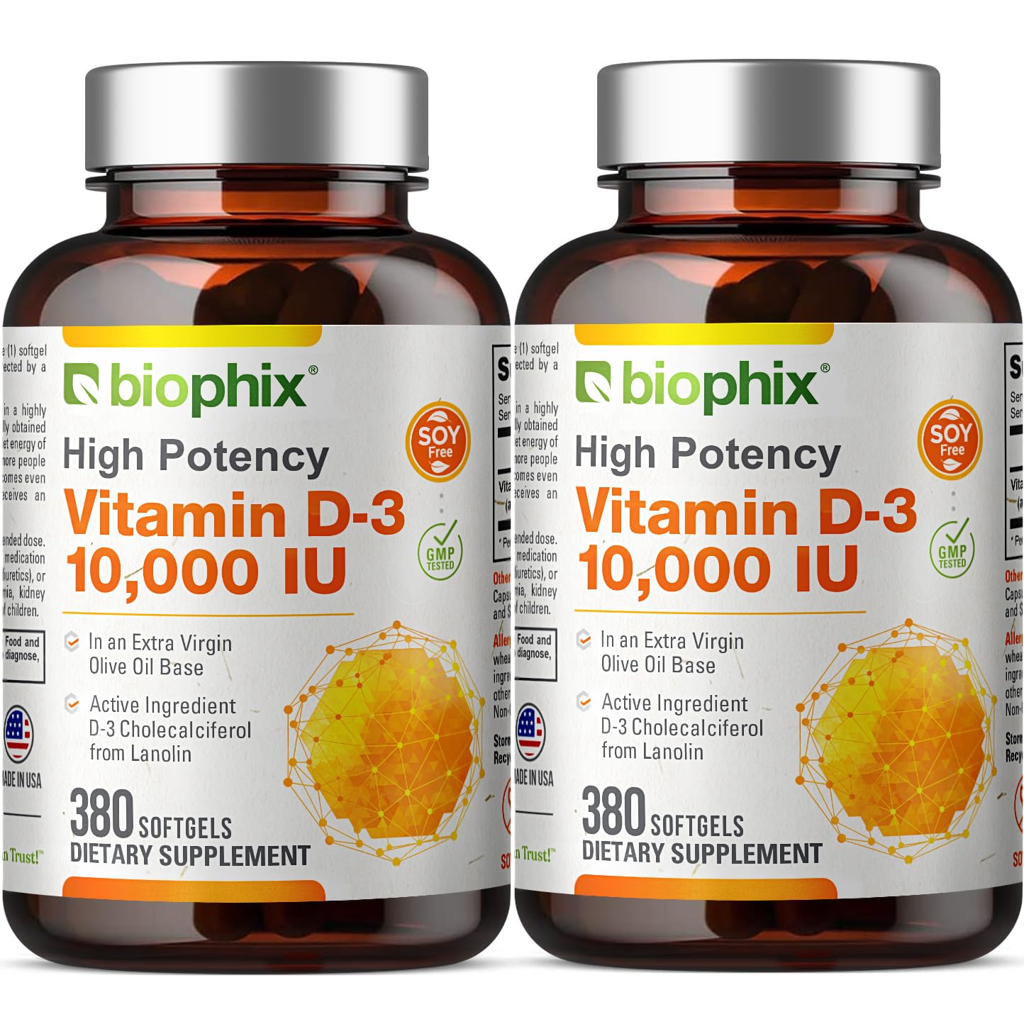 Biophix Vitamin D-3 10000 IU Softgels, 760 Softgels