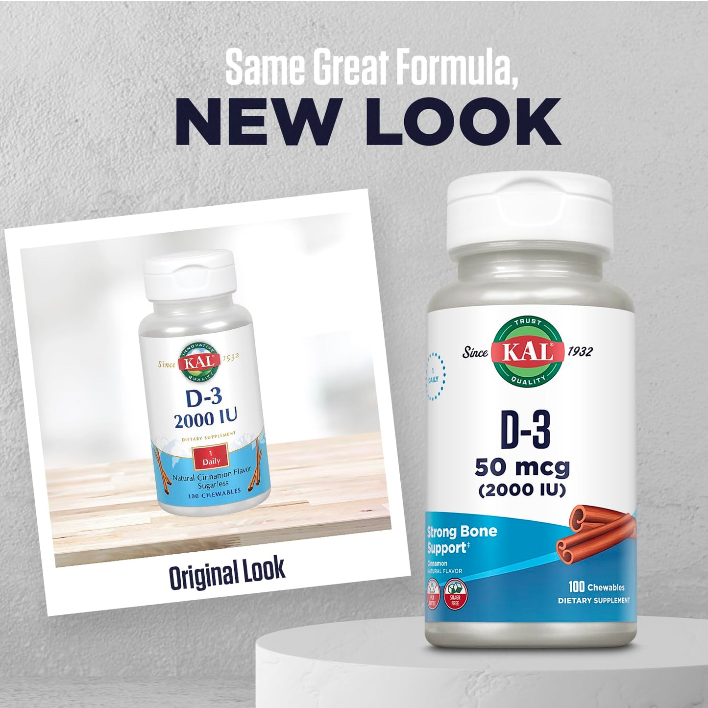 KAL Vitamin D3 Chewables 100 Count