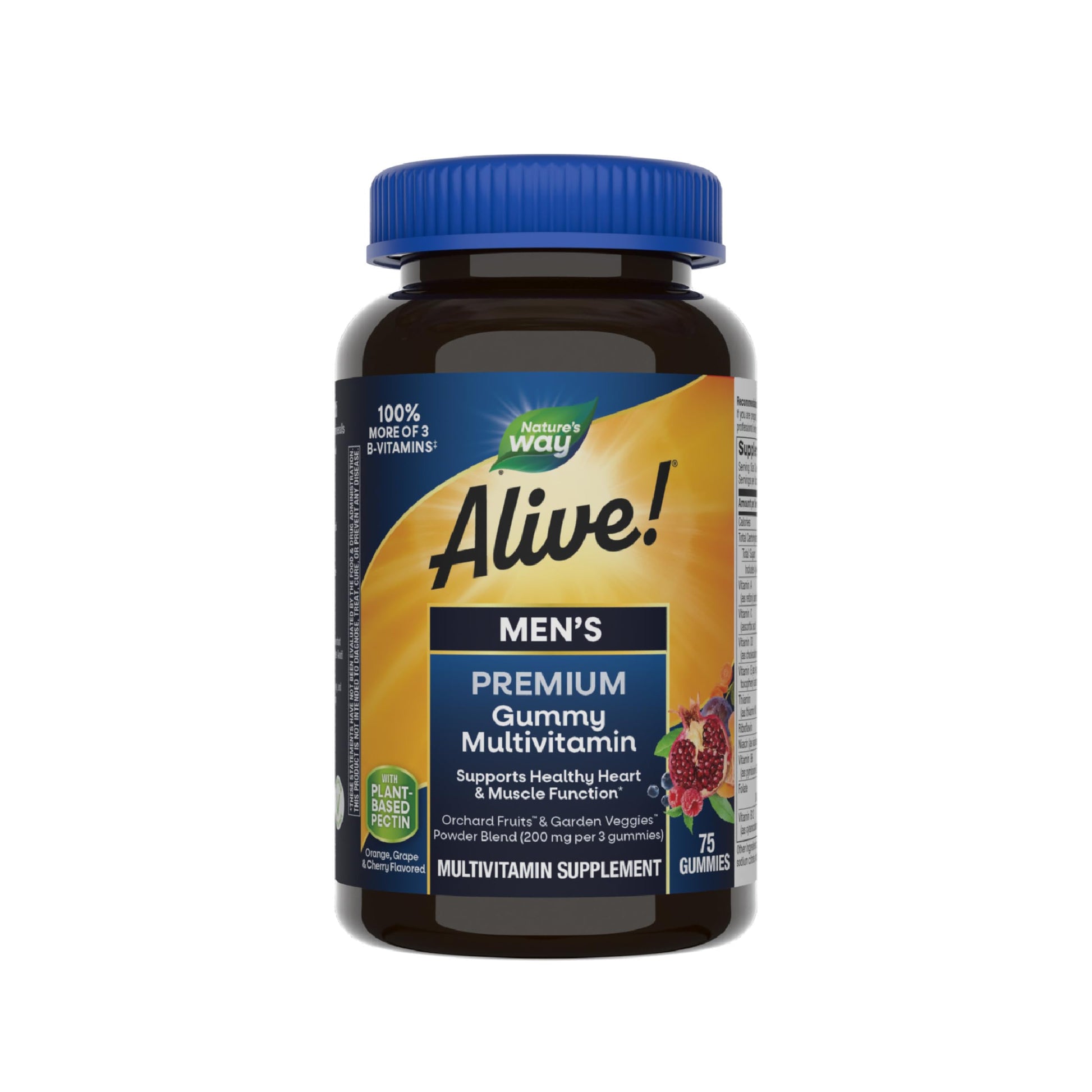 Nature's Way Alive! Men's Premium Multivitamin Gummy, 75 Gummies