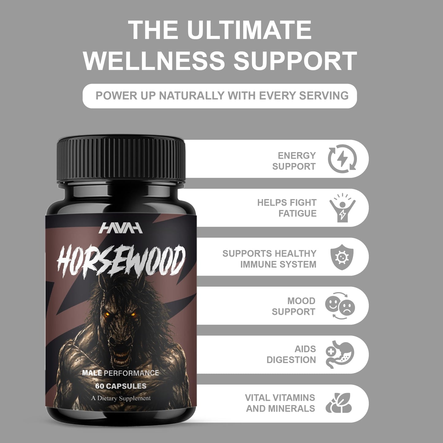 Havah Horsewood Performance Support Supplement Capsule, 180 Capsules