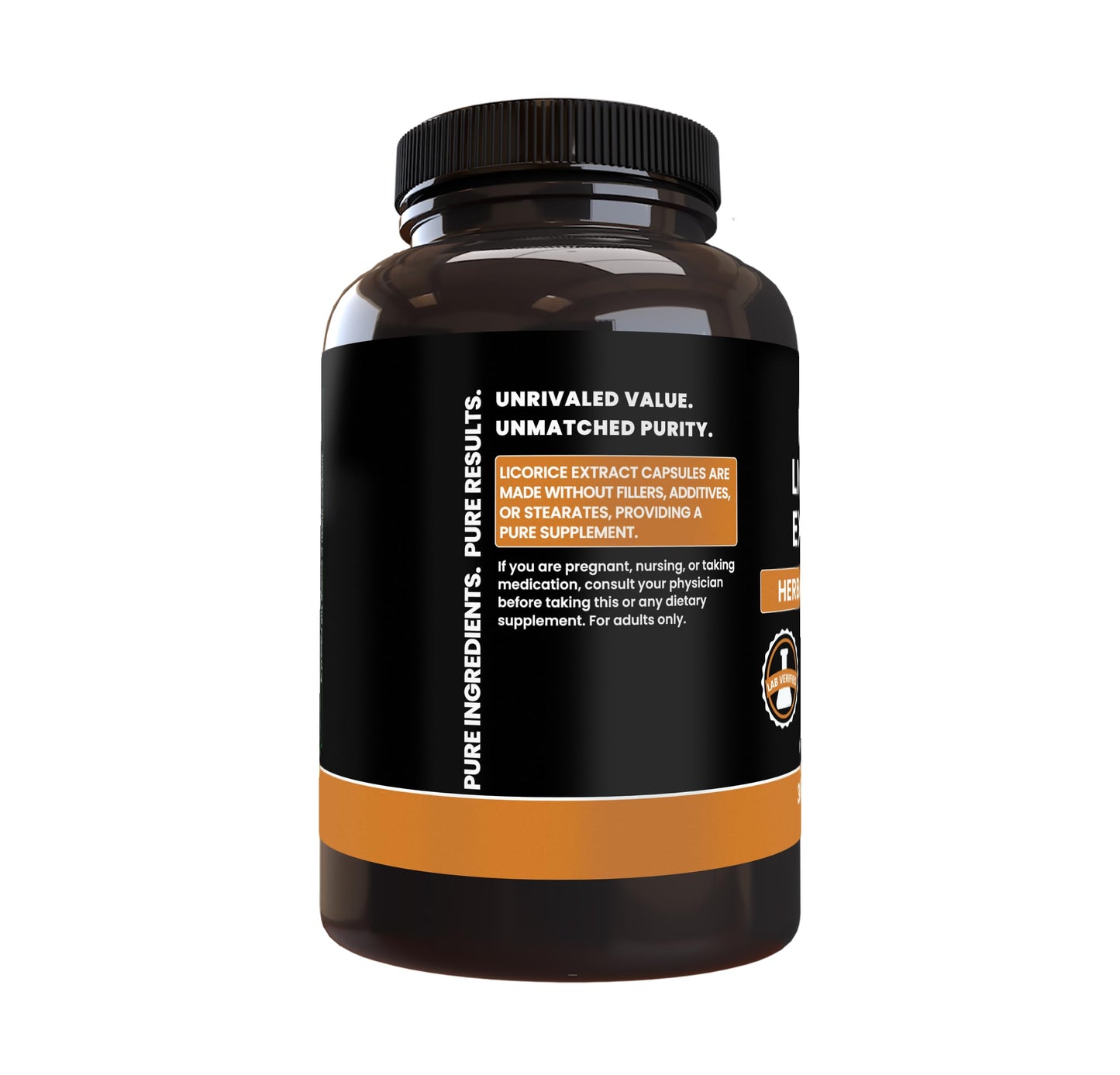 Pure Original Ingredients Licorice Extract Capsules, 365 Count