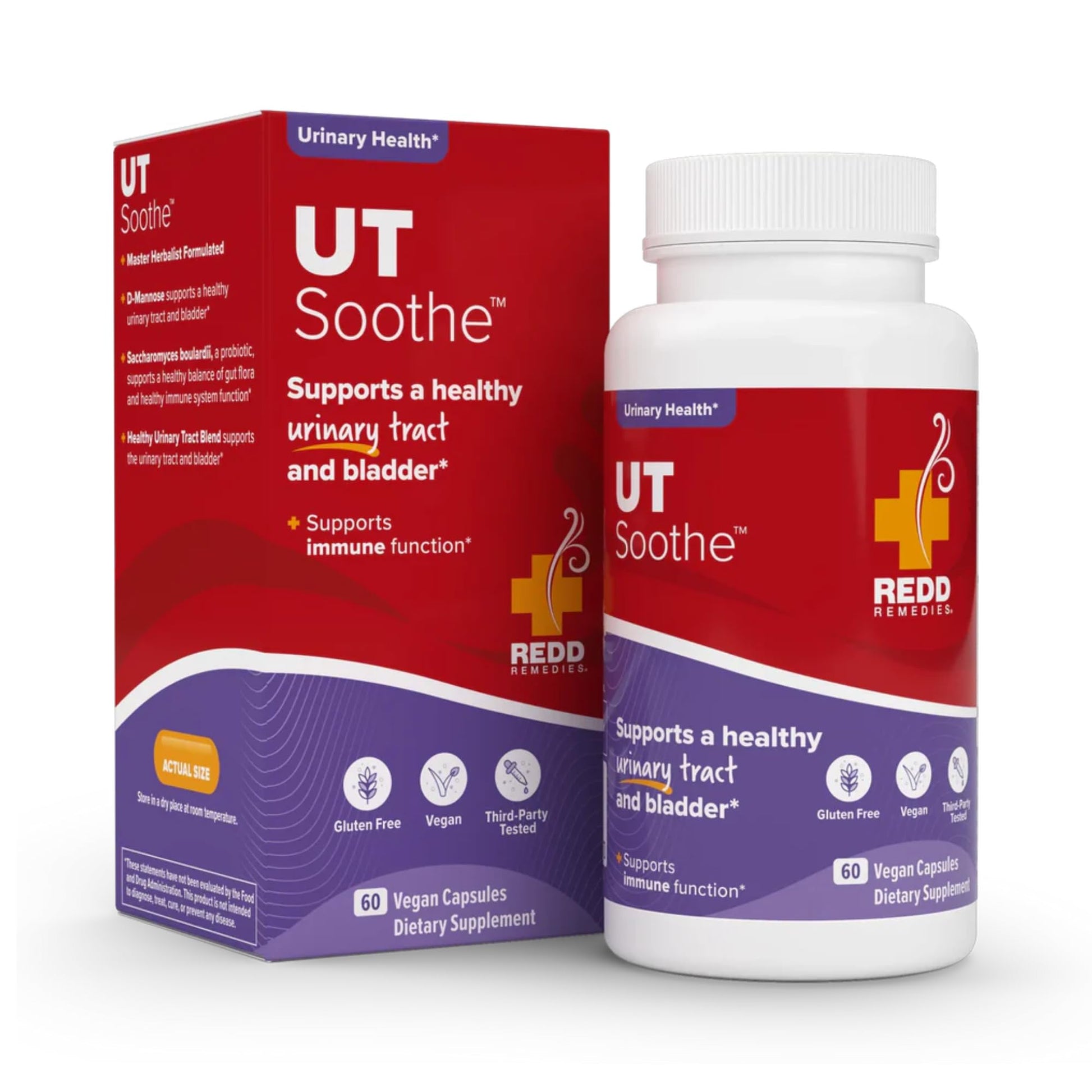Redd Remedies UT Soothe with Probiotics Capsules, 60 Count