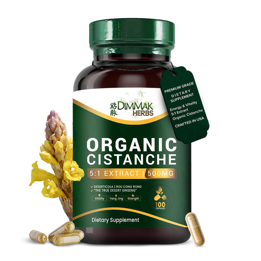 Dimmak Herbs Cistanche Deserticola 5:1 Extract Capsules 100 Count
