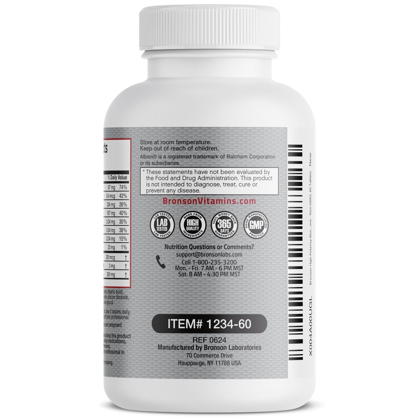 Bronson Bone Health & Strength Complex 60 Tablets