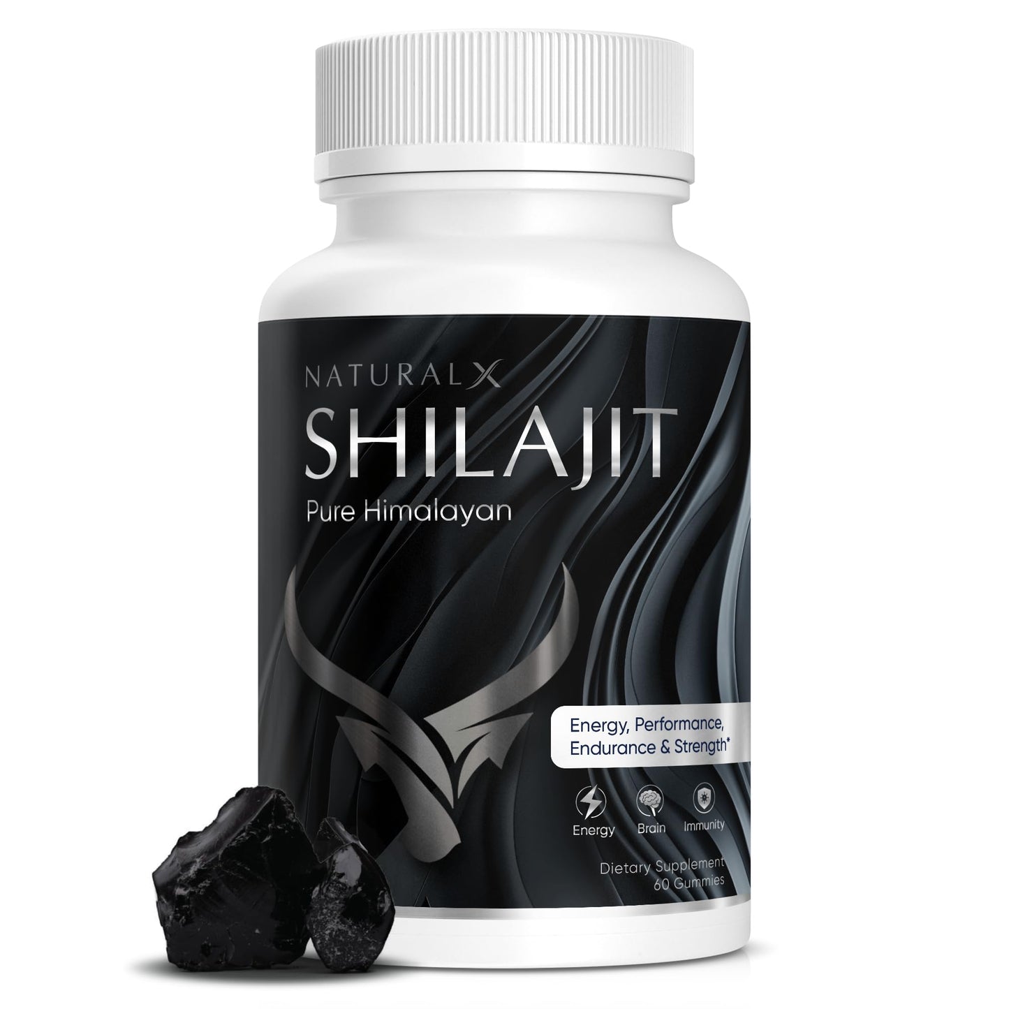 Natural X Pure Shilajit Gummies Gummy 60 Count
