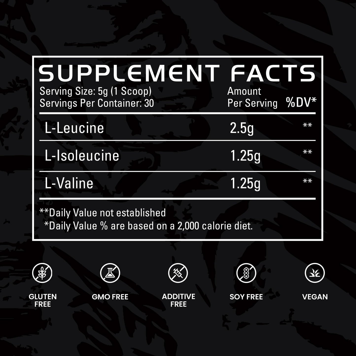 Gains in Bulk BCAA Powder Pre Workout Plant Based Branch Chain Amino Acids, 30 Servings