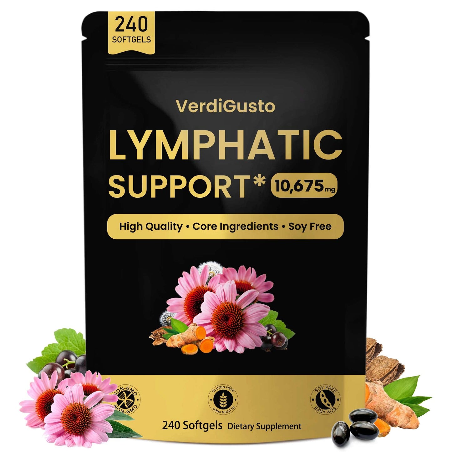 VerdiGusto Lymphatic Supplement Softgels 240
