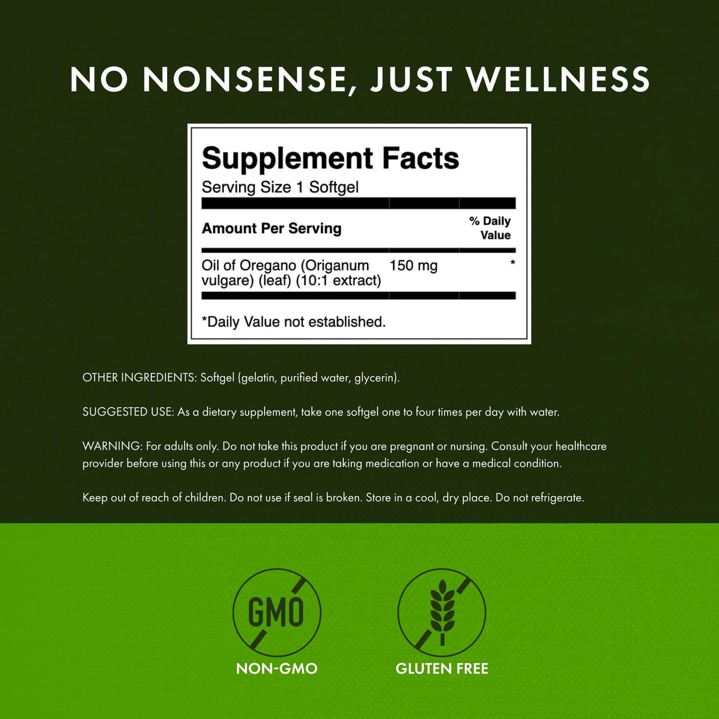 Swanson Oregano Oil 10:1 Extract 150 mg Softgels 360