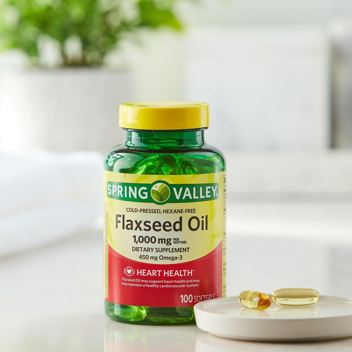 BasketGoods Flaxseed Oil Softgels 100 Count