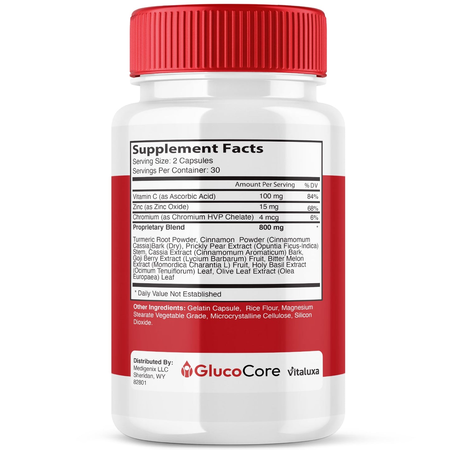 Vitaluxa Gluco Core Capsules 120 Capsules