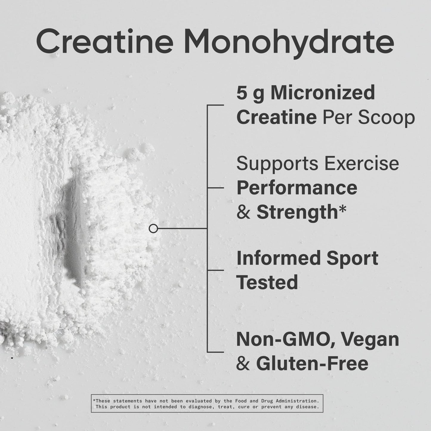 Sports Research Creatine Monohydrate Powder 5g, 60 Servings