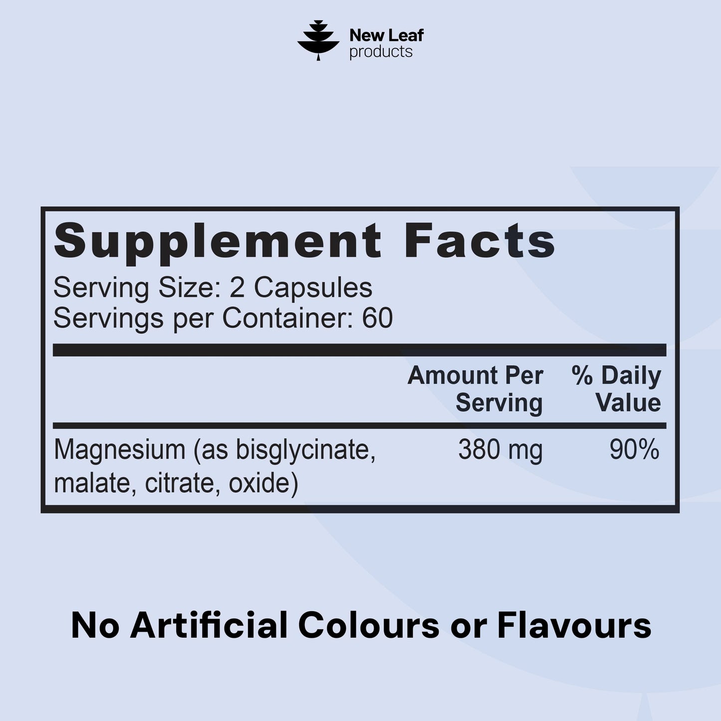 New Leaf Products Magnesium Glycinate 4-in-1 Complex 2000mg Capsule 120 Capsules