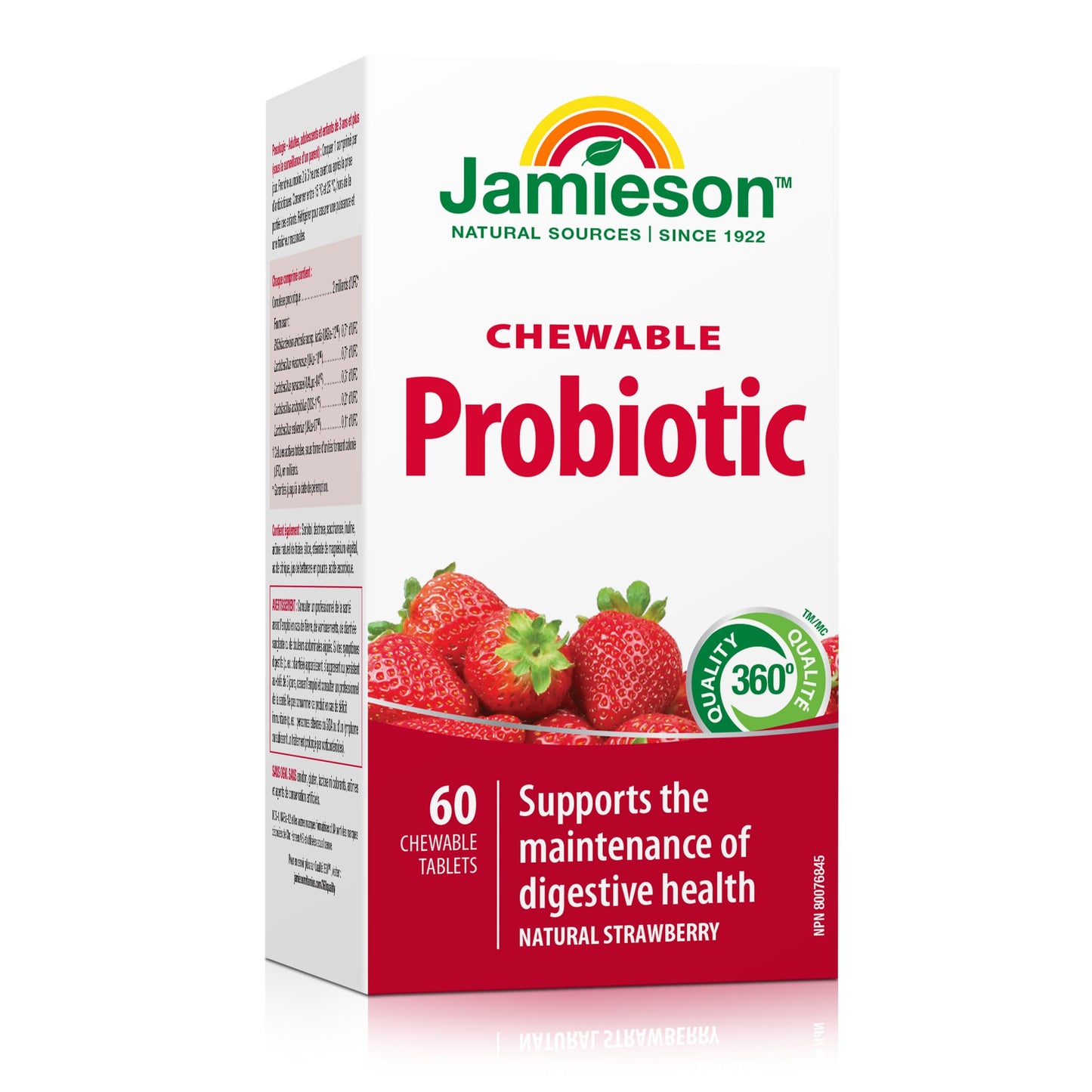 Jamieson Laboratories Probiotic Chewable Strawberry Flavour Tablet 60 Tablets
