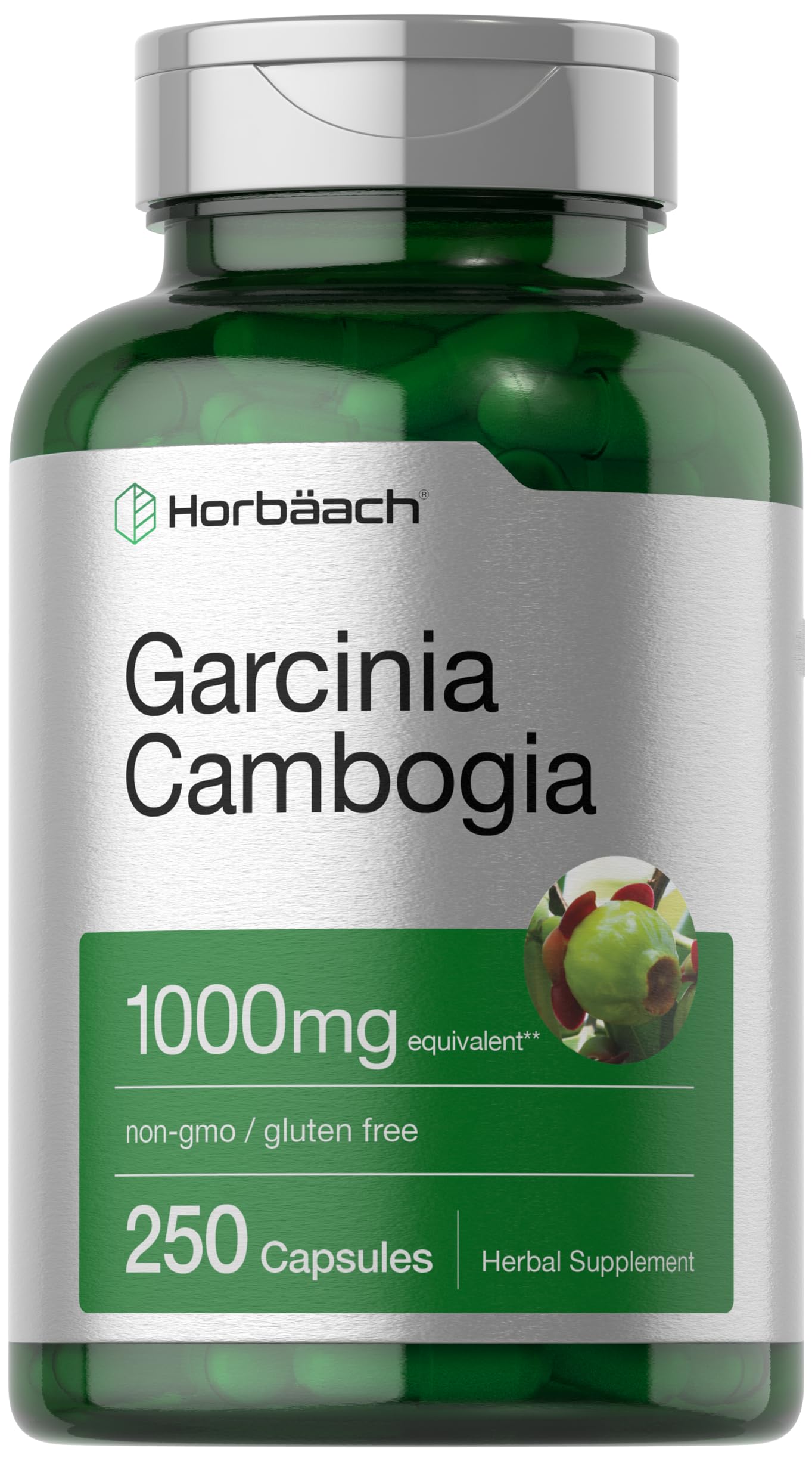 Horbäach Garcinia Cambogia Extract Capsules 250 Count