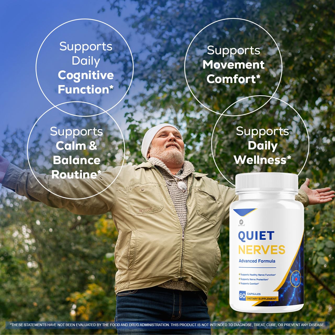 OVICIA Quiet Nerves Advanced Formula Capsules 60 Count