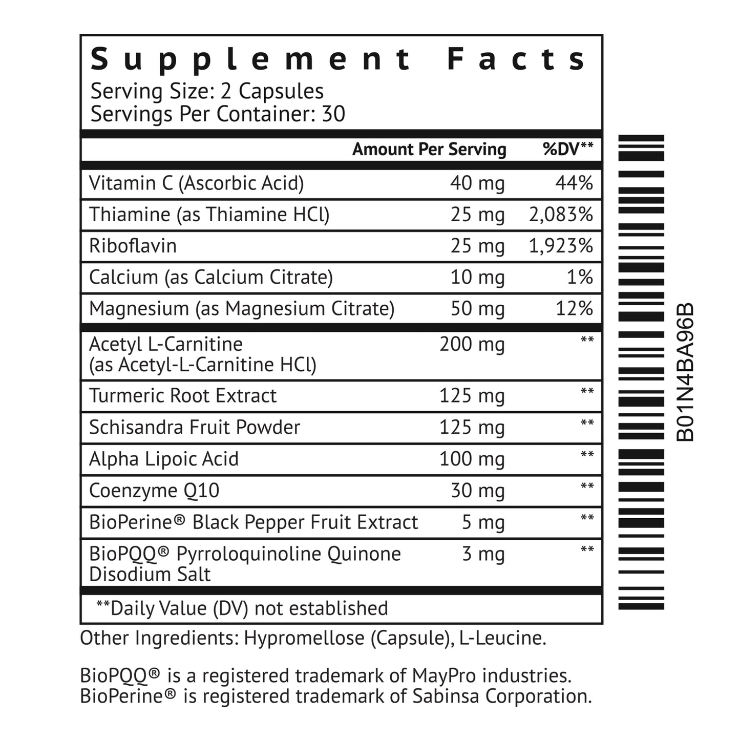 VitaMonk MitoTrax Capsule 60 Count