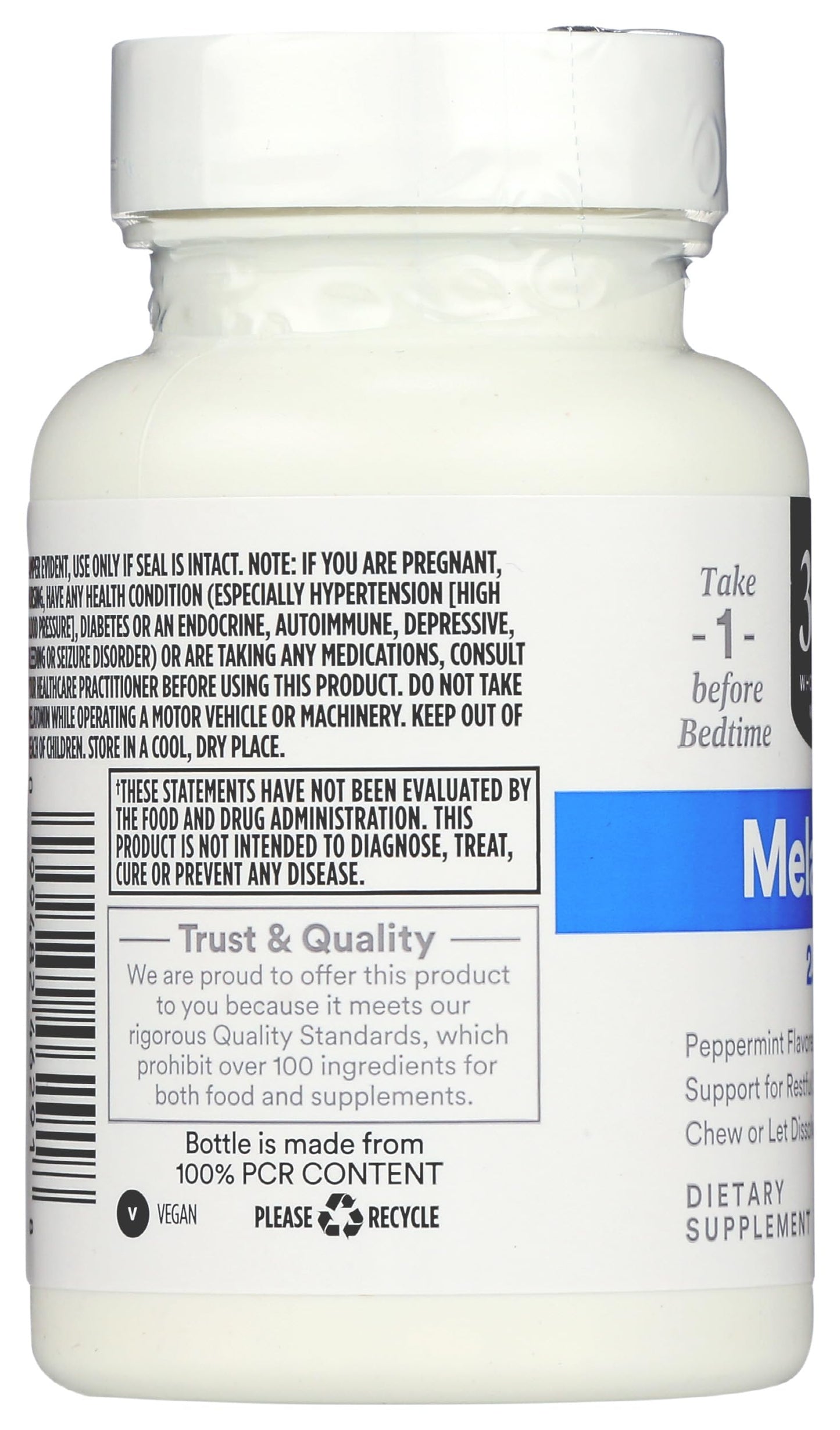 365 by Whole Foods Market Melatonin Lozenges 2.5mg Peppermint Flavor Tablet 60 Count