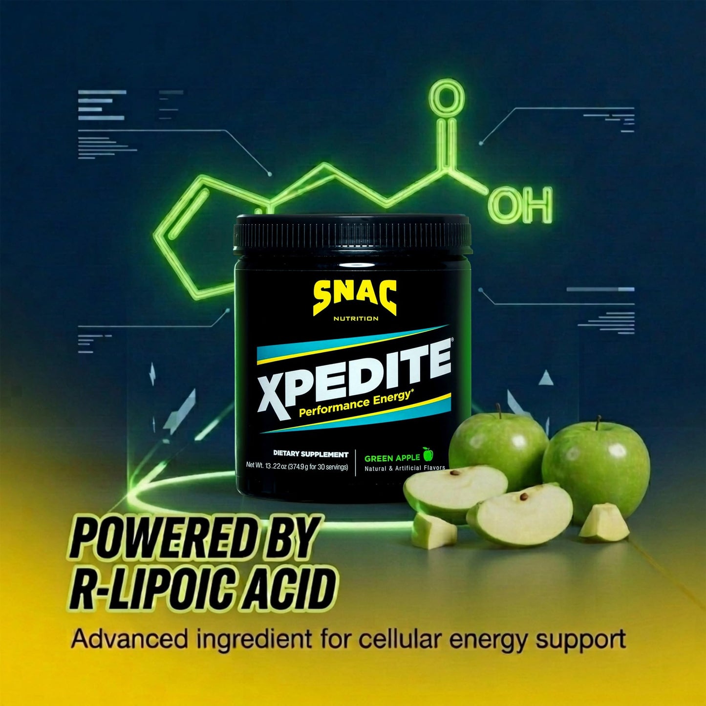 SNAC XPEDITE Pre-Workout Powder 11.2 Ounce