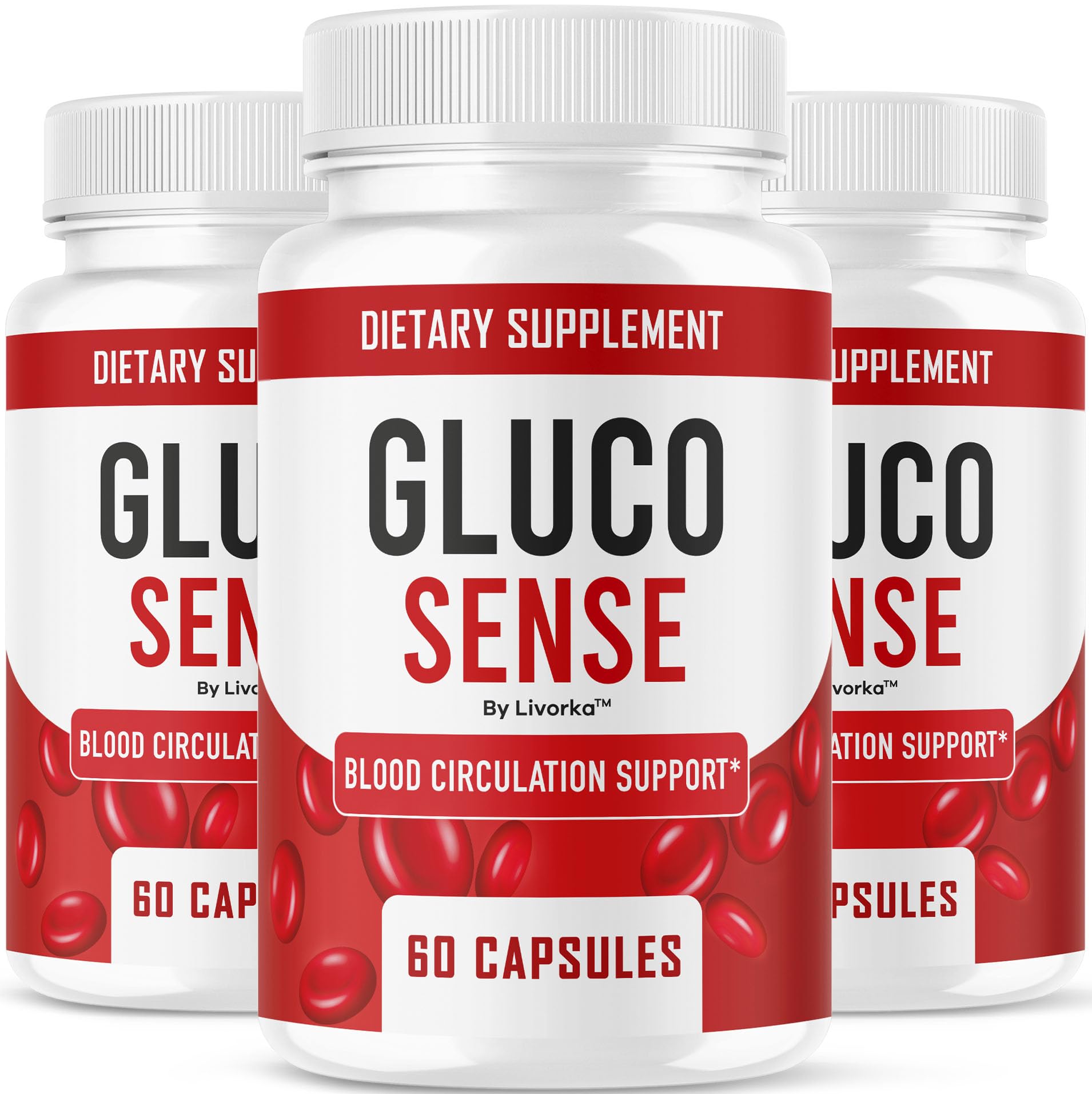 LIVORKA GlucoSense Capsules, 180 Count