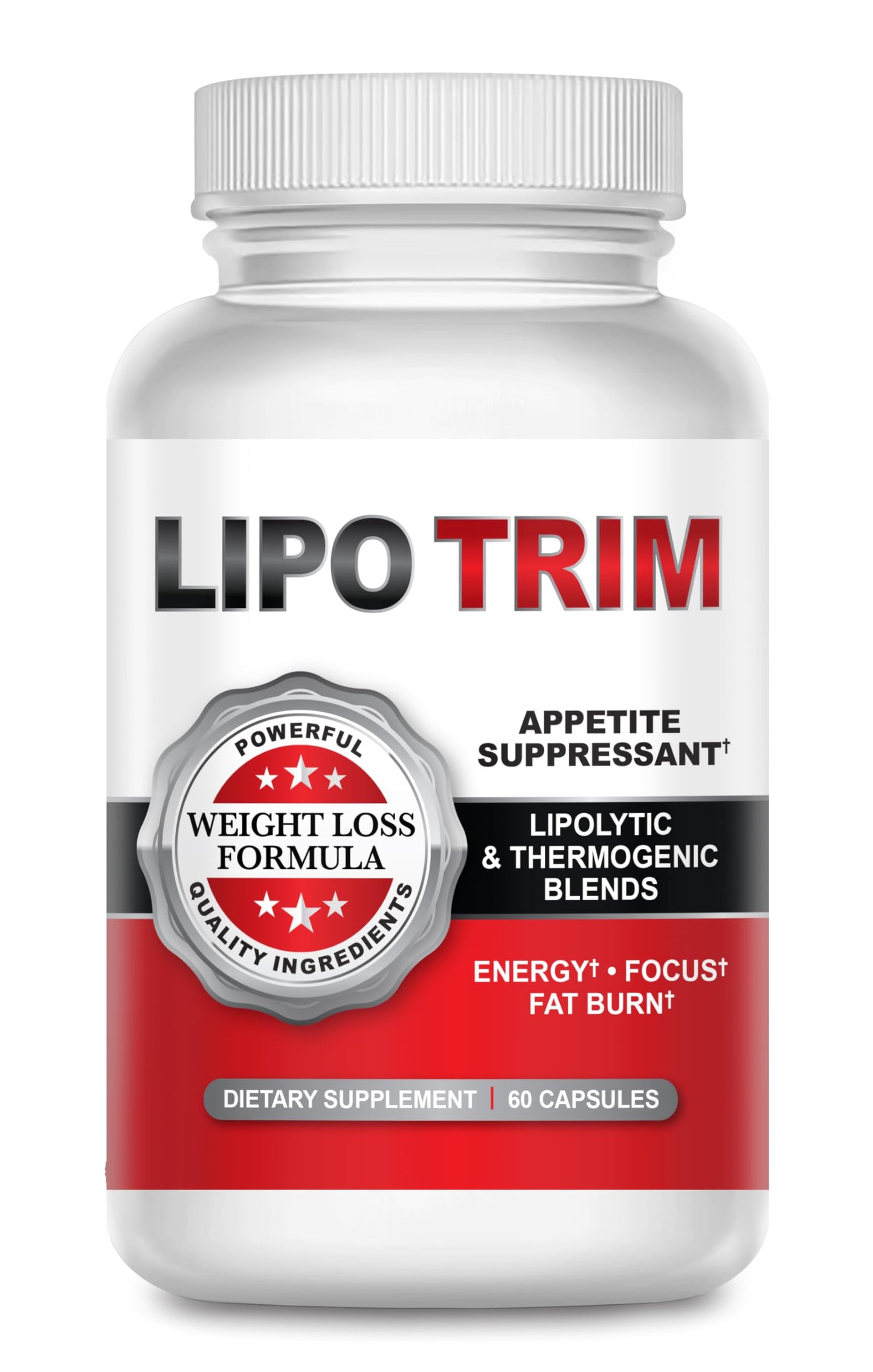 BIODEV Lipo Trim Advanced Lipogenic Thermogenic Diet Pills Capsules, 2 Bottles