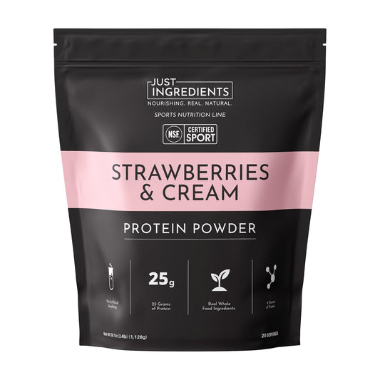 JUST INGREDIENTS Strawberries and Cream Protein Powder 39.7