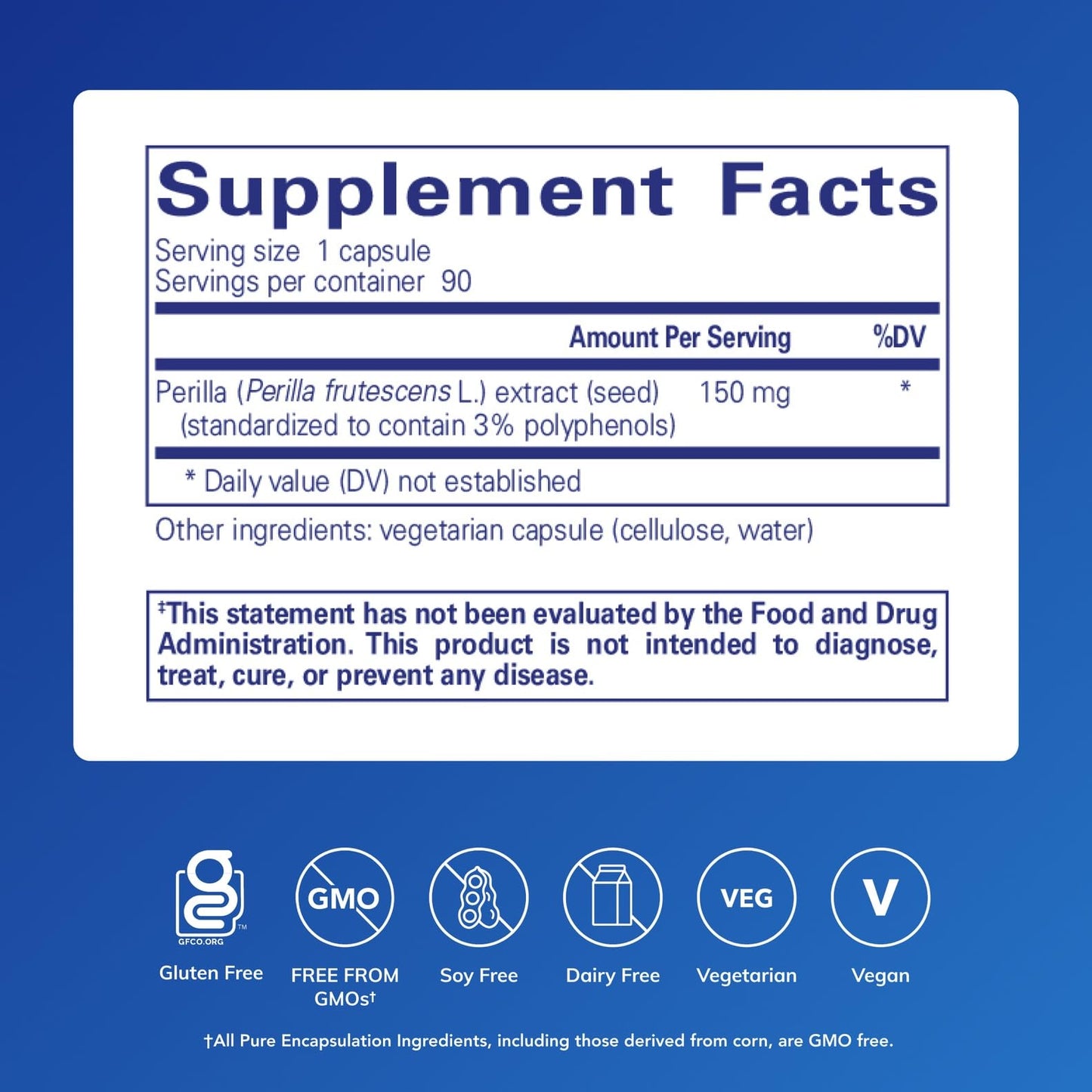 Pure Encapsulations Perilla Extract Capsule, 90 Capsules