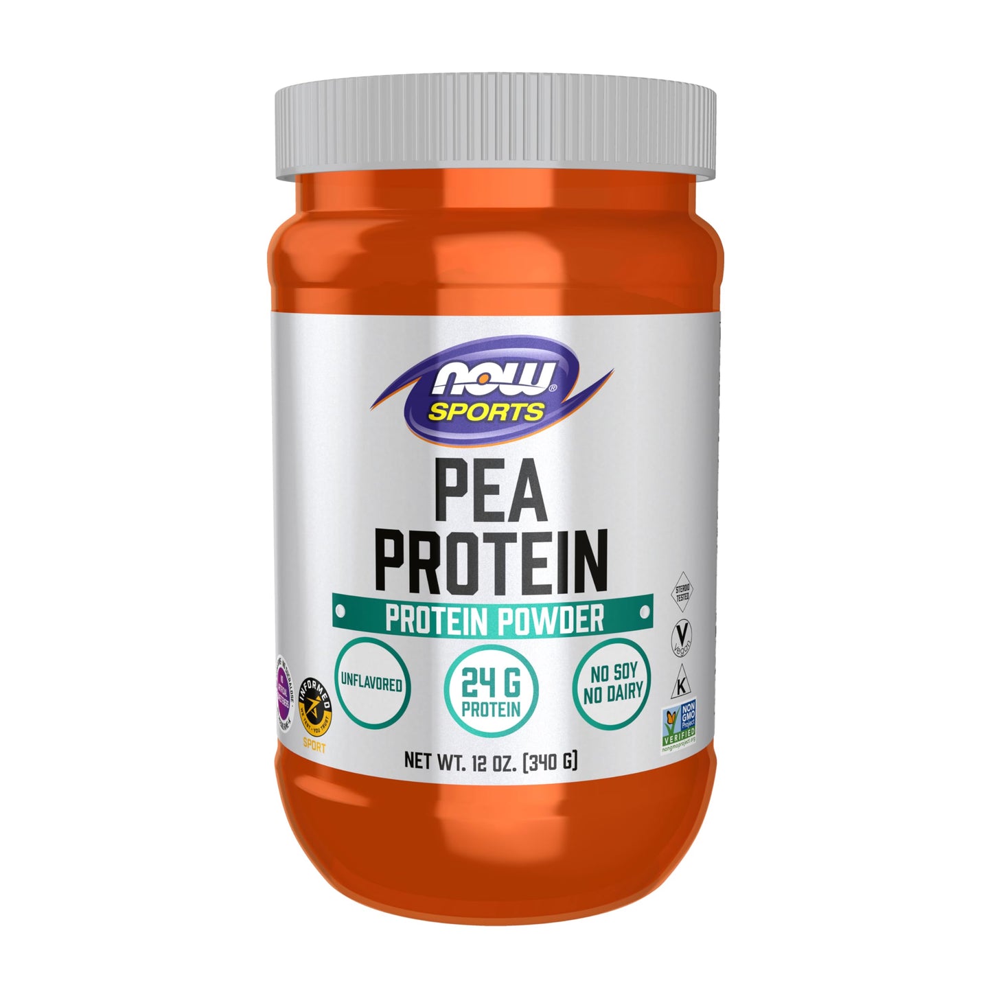 NOW Foods Pea Protein Powder 24 g, 12-Ounce