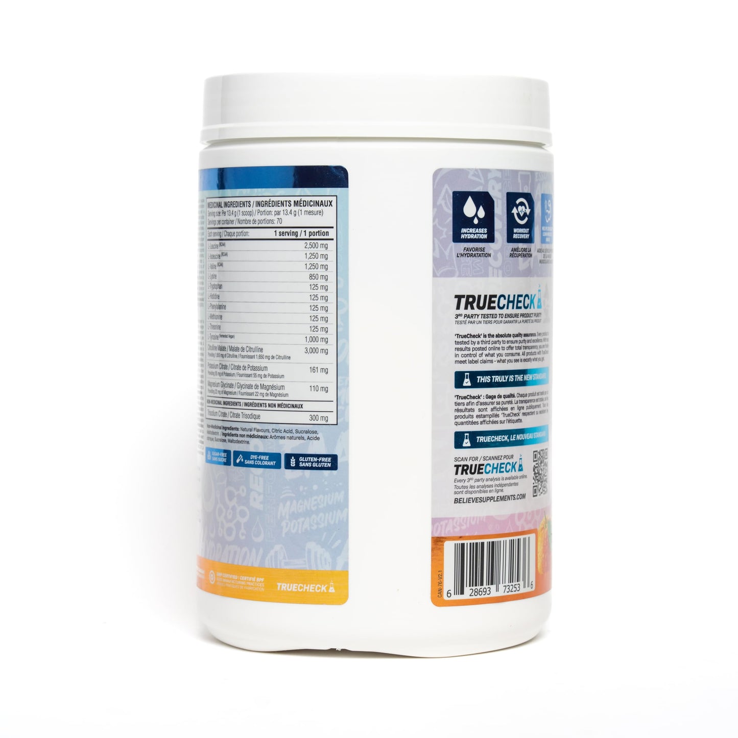 Believe Supplements Performance EAA Powder 13.76 Ounce