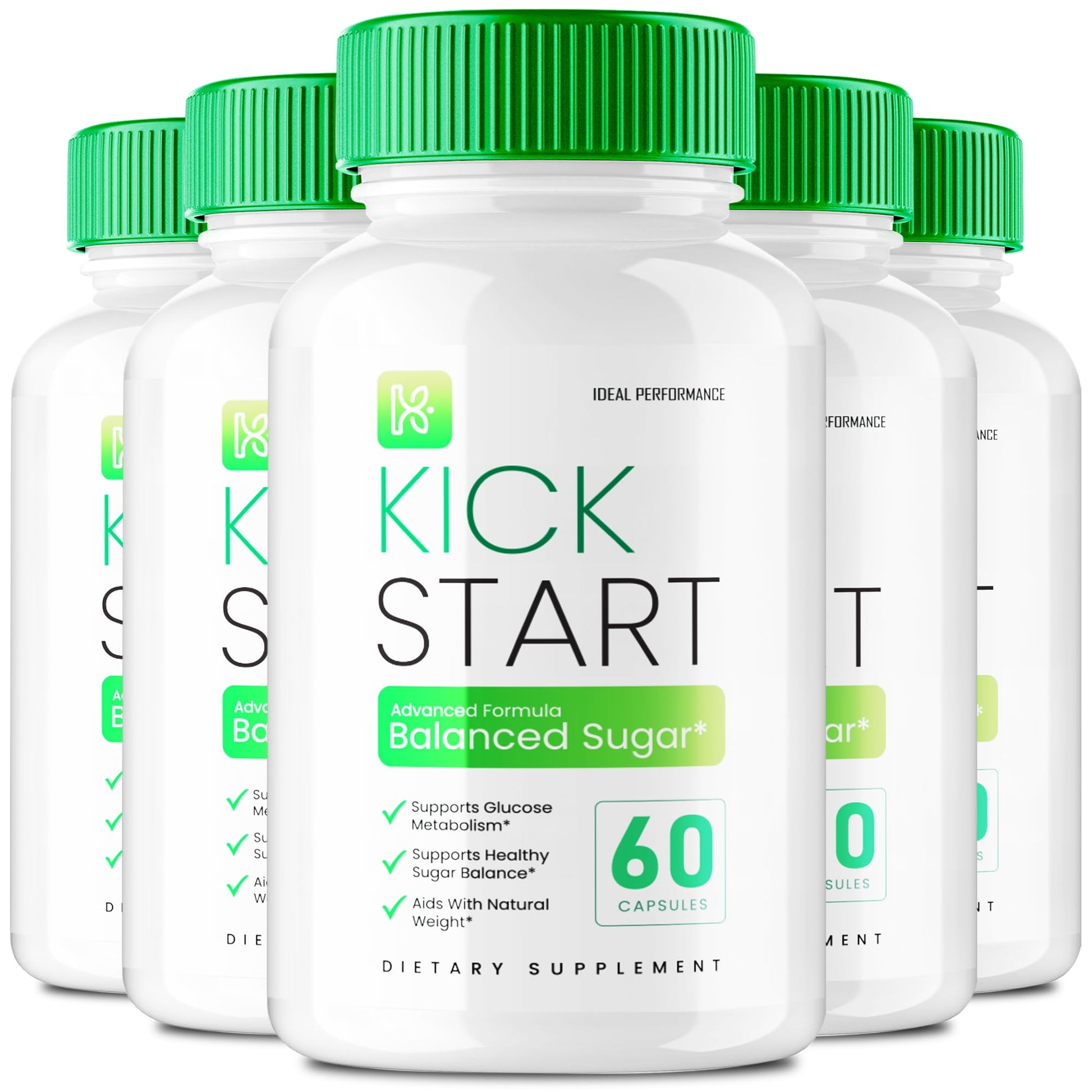 Ideal Performance Kick Start Glyco Optimizer, 300 Capsules