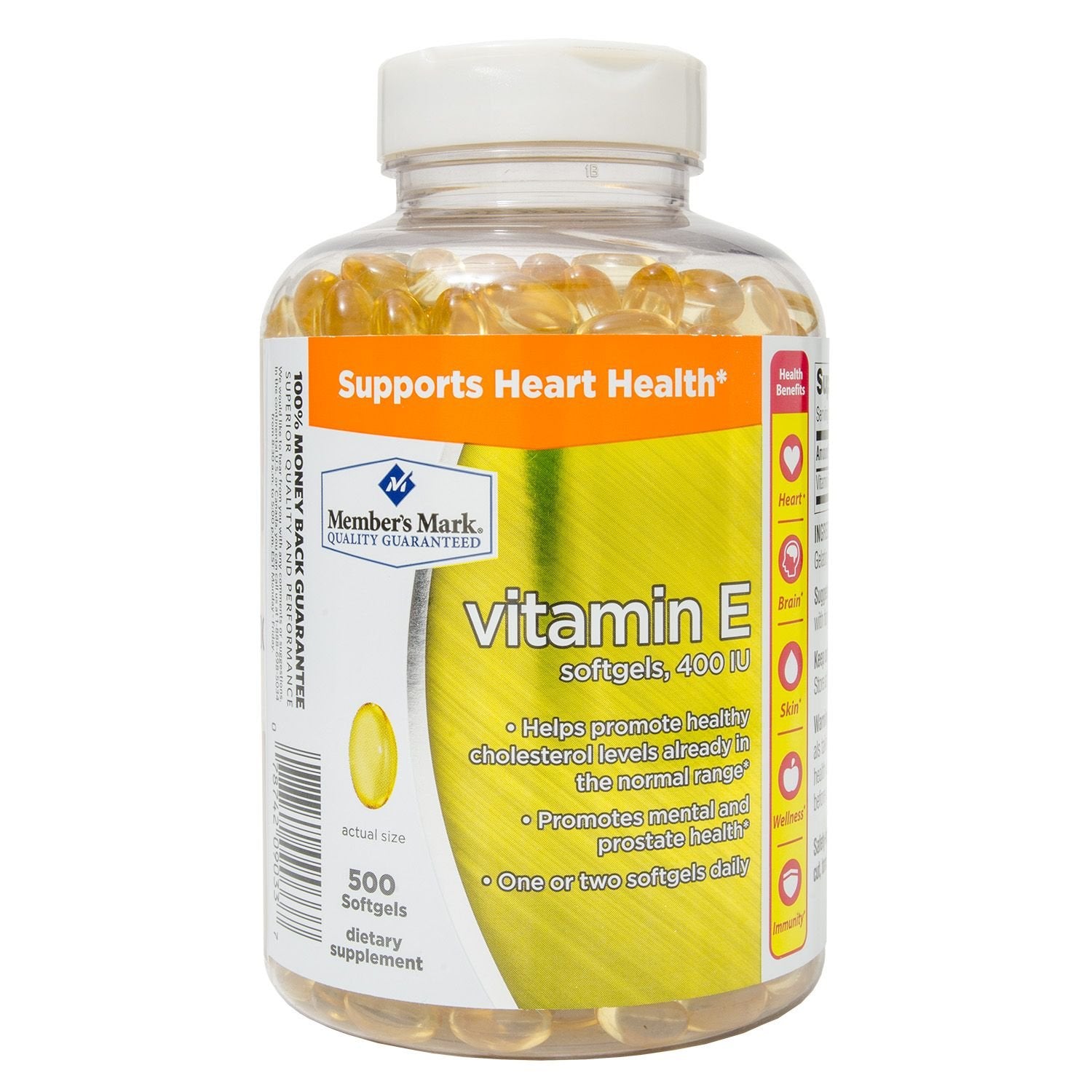 Members Mark Vitamin E 400 IU Softgels 500