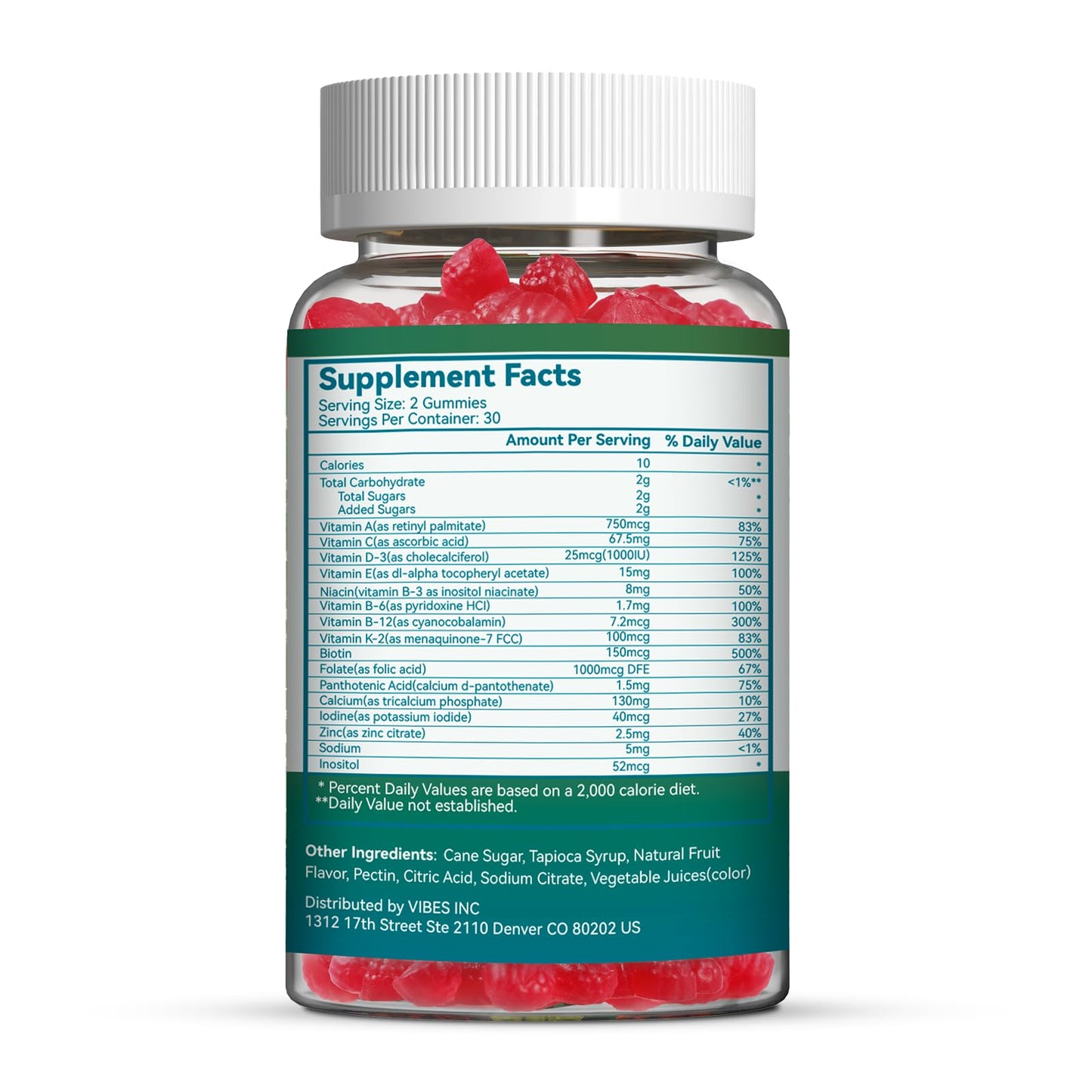 SmildeHeal Women's Multivitamin Gummies, 60 Count